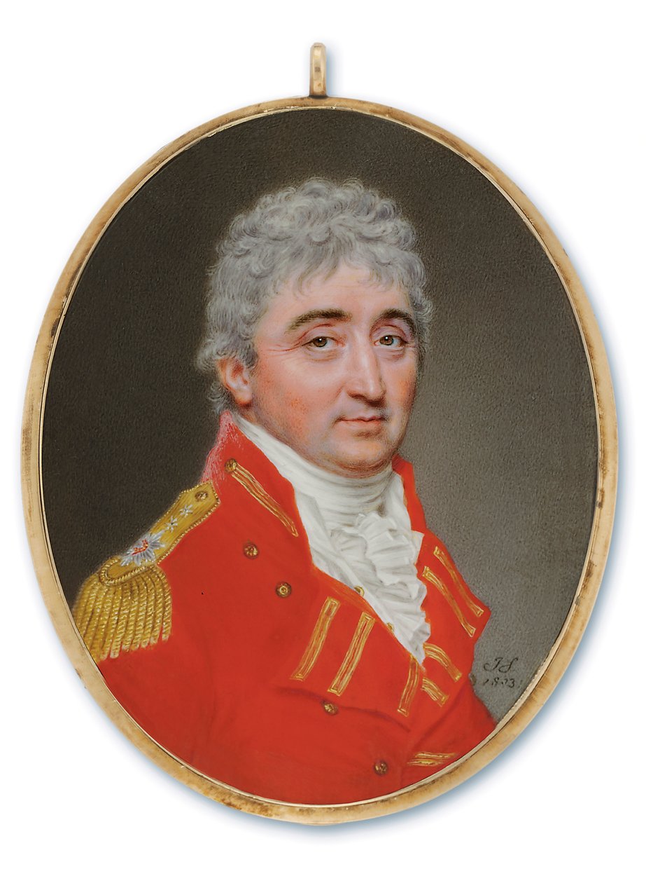 Generał porucznik Daniel Burr, 1803 r. autorstwa John Smart