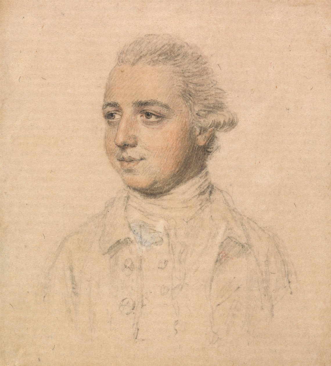 Portret młodego mężczyzny wzięty z życia, zwrócony w lewo autorstwa John Smart