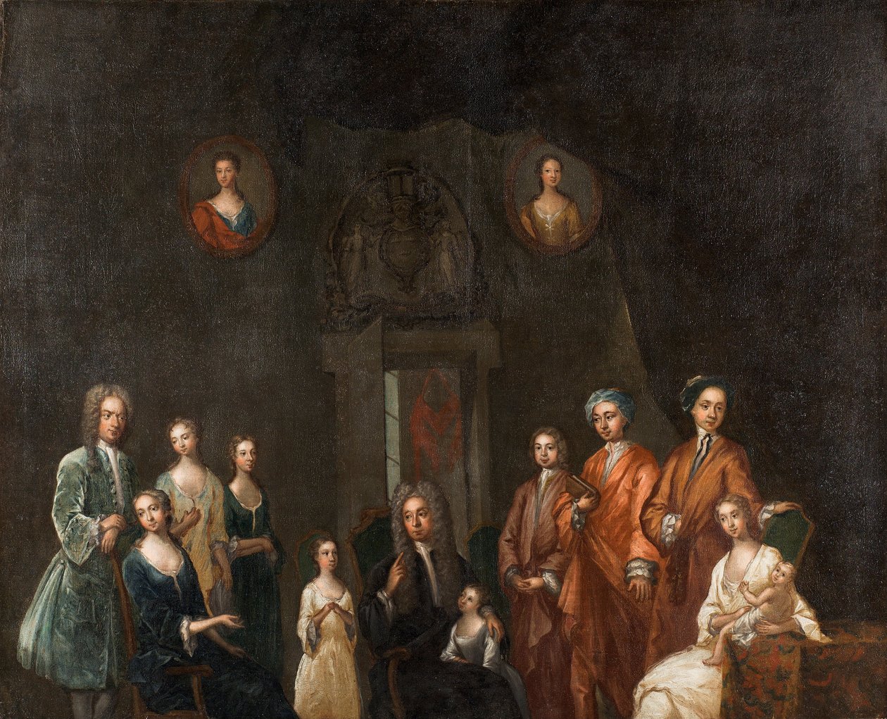 Portret sir Francisa Granta, lorda Cullena, i jego rodziny autorstwa John Smibert