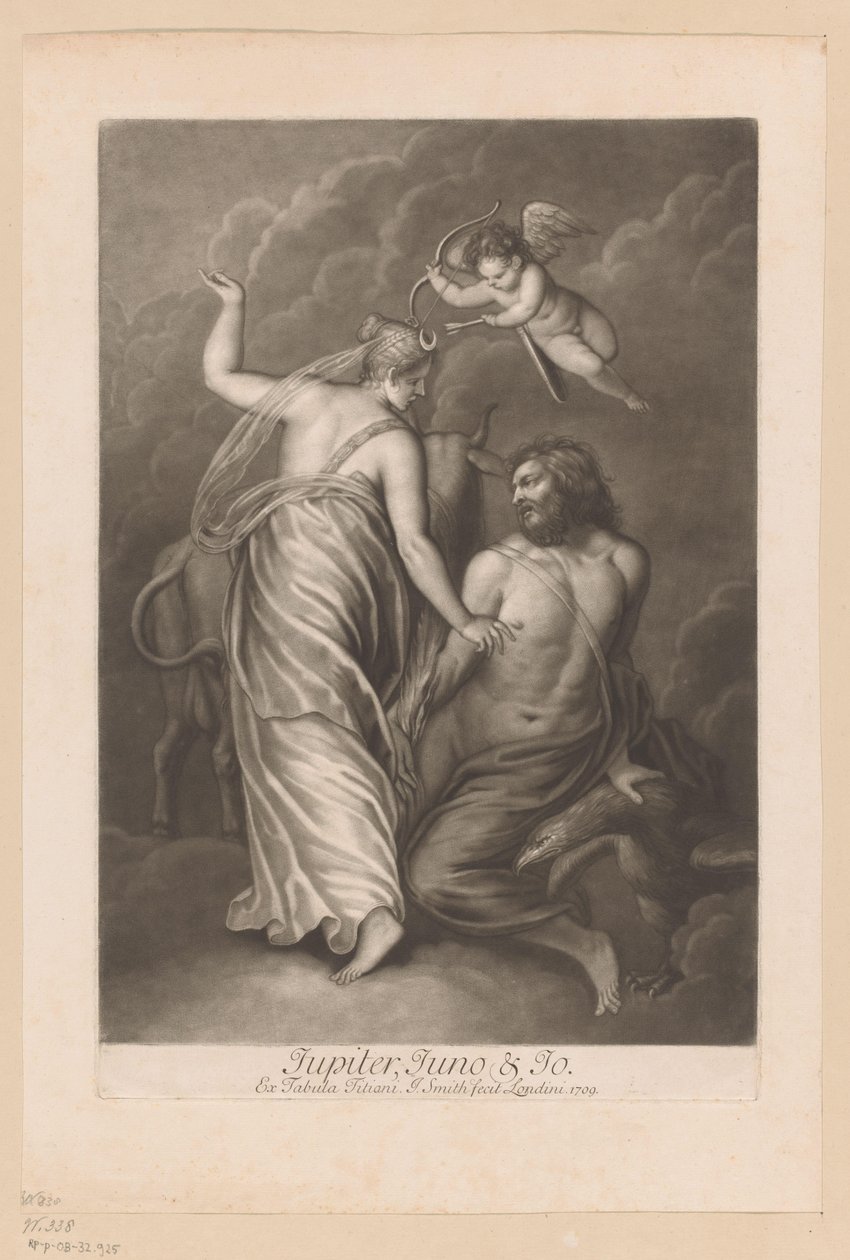 Jowisz, Juno en Io Jupiter, Juno i Jo (tytuł na obiekcie) Liefdesaffaires van de goden (tytuł serii) Loves of the Gods (tytuł serii) autorstwa John Smith