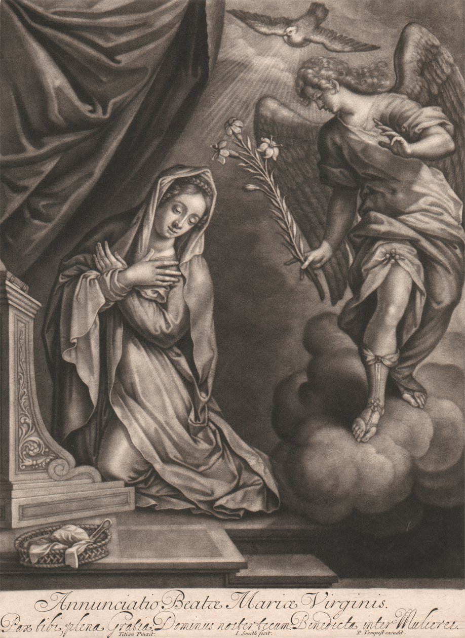 Zwiastowanie Najświętszej Maryi Panny autorstwa John Smith