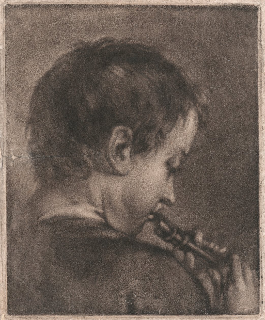 Menino tocando flauta polonês autorstwa John Smith