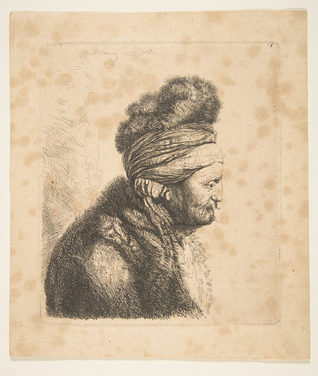 Odwrócona druga głowa wschodnia, XVIII wiek. autorstwa John Smith 2