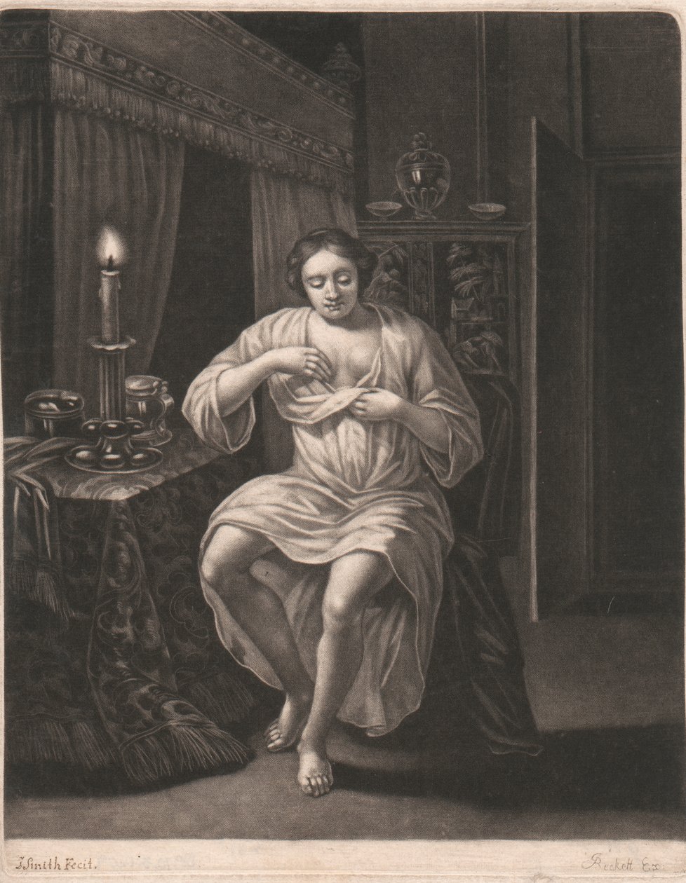 Rozbieranie się kobiety autorstwa John Smith
