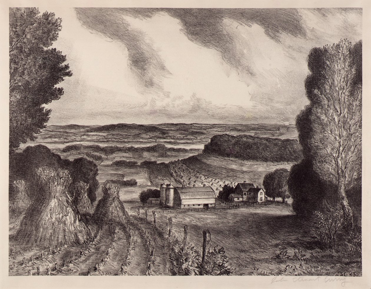 Dolina Wisconsin autorstwa John Steuart Curry