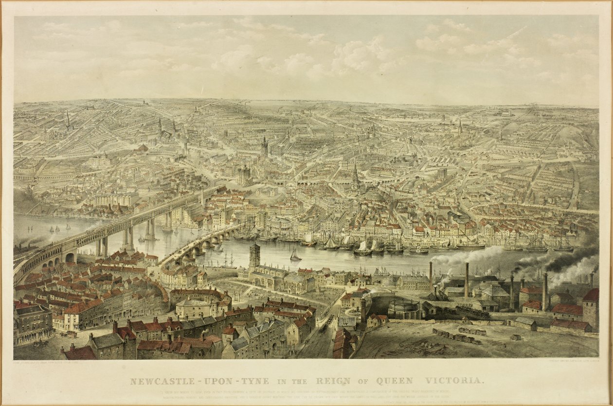 Newcastle upon Tyne za panowania królowej Wiktorii autorstwa John Storey