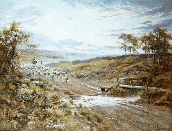 Przekraczanie strumienia, Goatland autorstwa John Syer