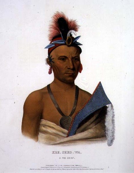 Kee-Shes-Wa, A Fox Chief, wyd. przez F.O.W. Greenough autorstwa John T. Bowen
