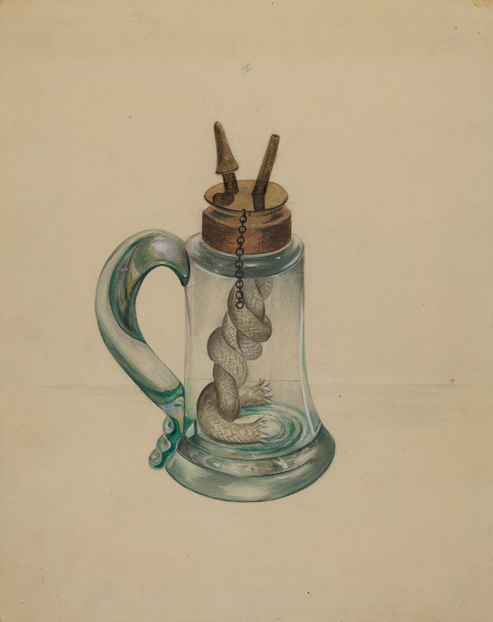 Lampa kamfenowa, 1935-1942. autorstwa John Tarantino