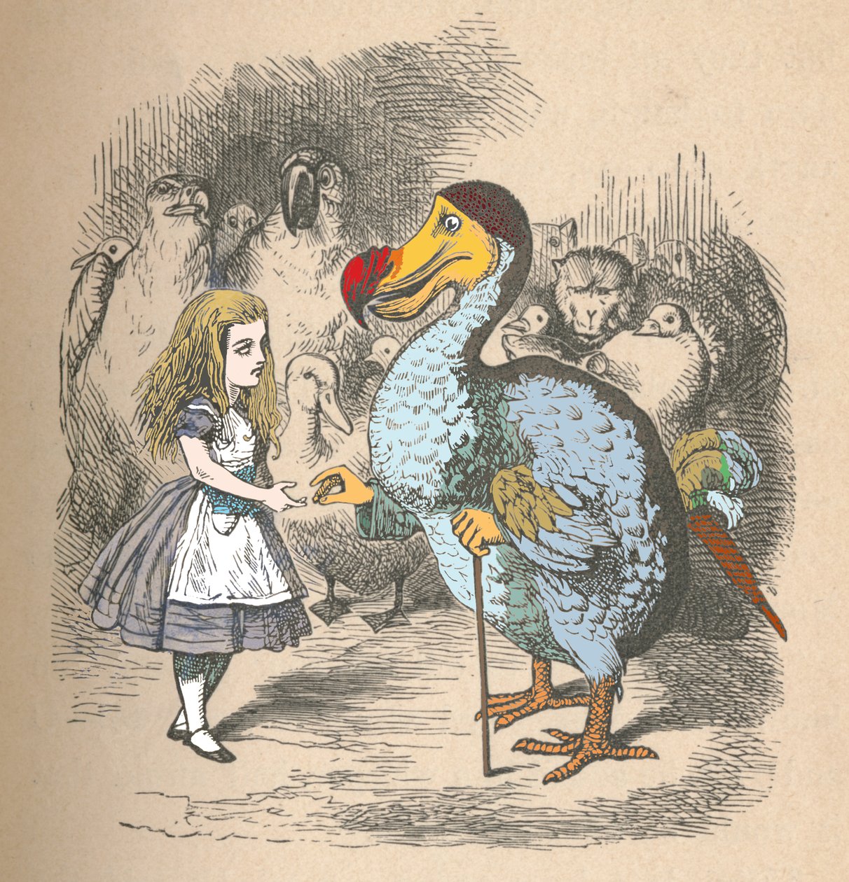 Alicja i Dodo, 1889 autorstwa John Tenniel
