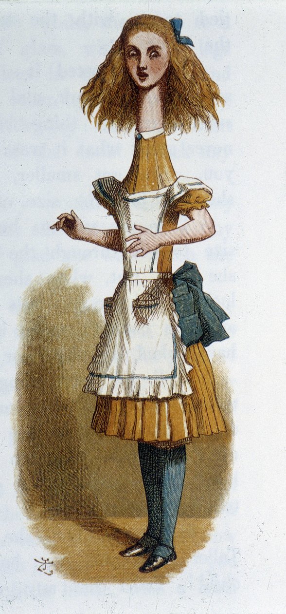 Alicja w „Alicji w Krainie Czarów” Lewisa Carrolla, il. Tenniel autorstwa John Tenniel