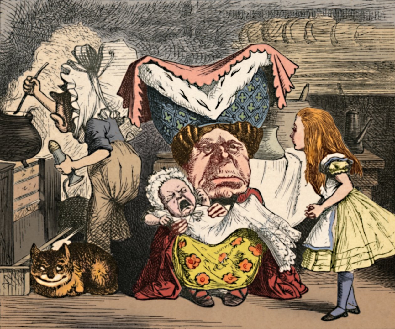 Alicja, księżna i dziecko, 1889 autorstwa John Tenniel