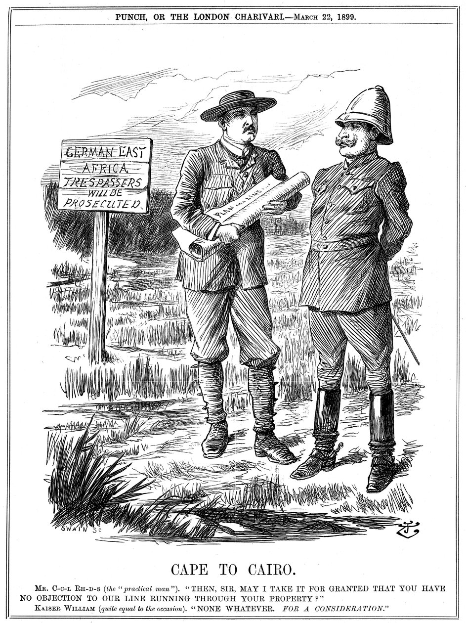 Przylądek do Kairu, 1899. autorstwa John Tenniel