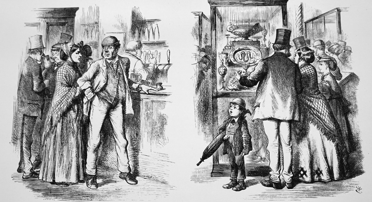 Karykatura Johna Tenniela autorstwa John Tenniel