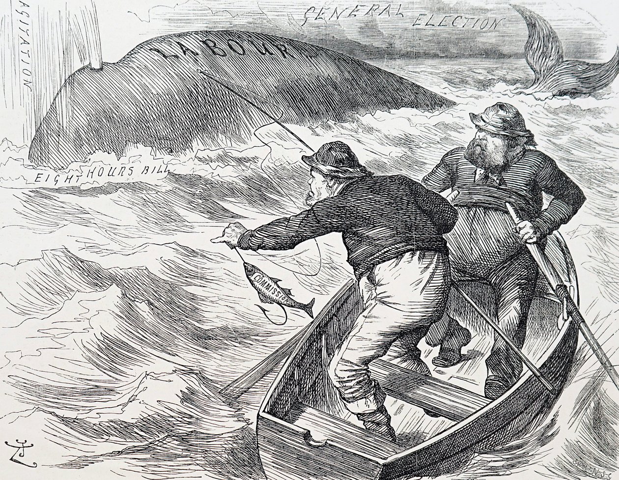 Karykatura Johna Tenniela, angielskiego ilustratora, grafika humorystycznego i rysownika politycznego. 1.01.1891 (grawerowanie) autorstwa John Tenniel