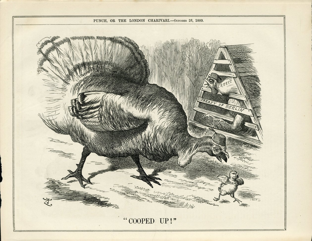 Ilustracja Johna Tenniela (1820-1914) w Punch autorstwa John Tenniel