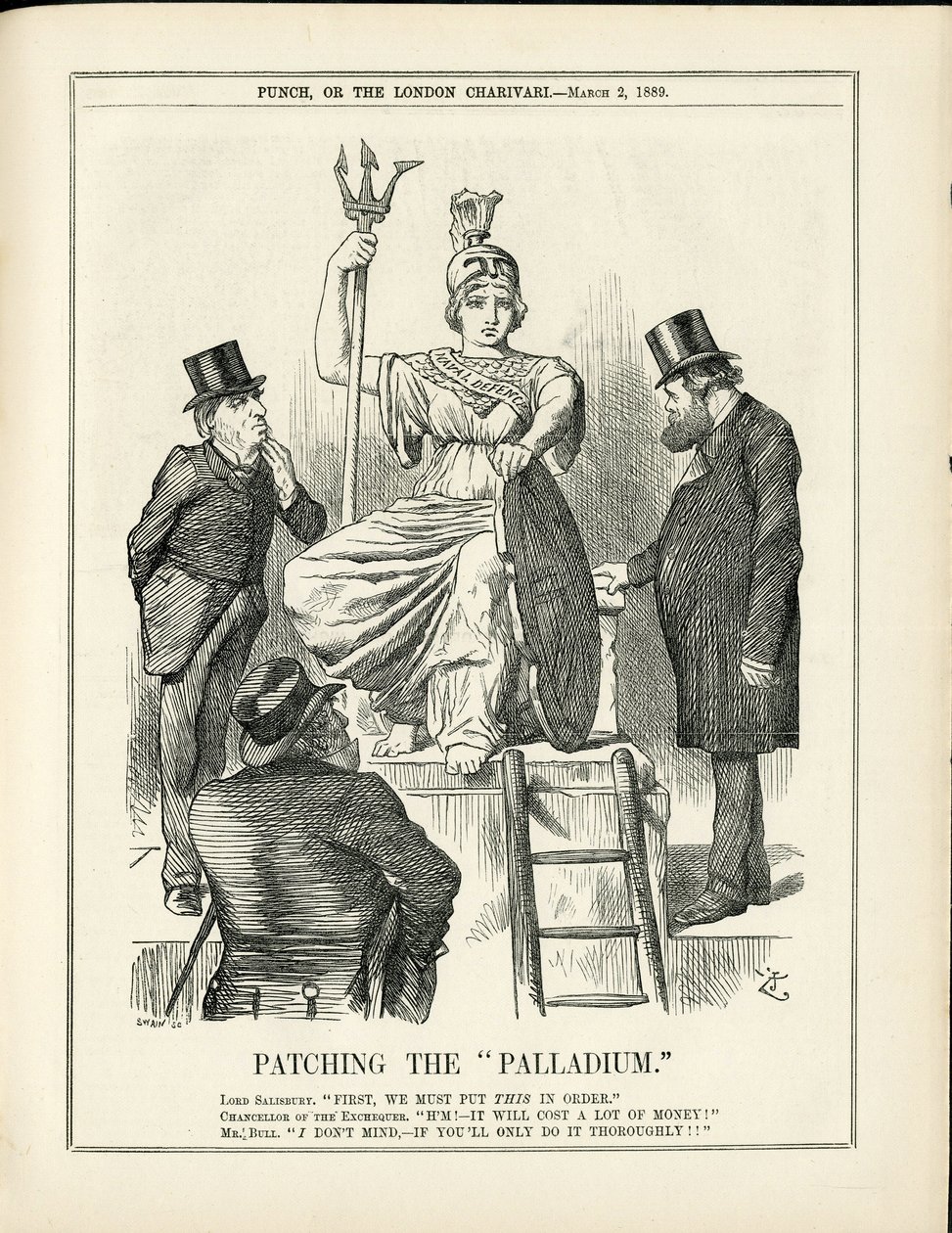 Ilustracja Johna Tenniela (1820-1914) w Punch autorstwa John Tenniel