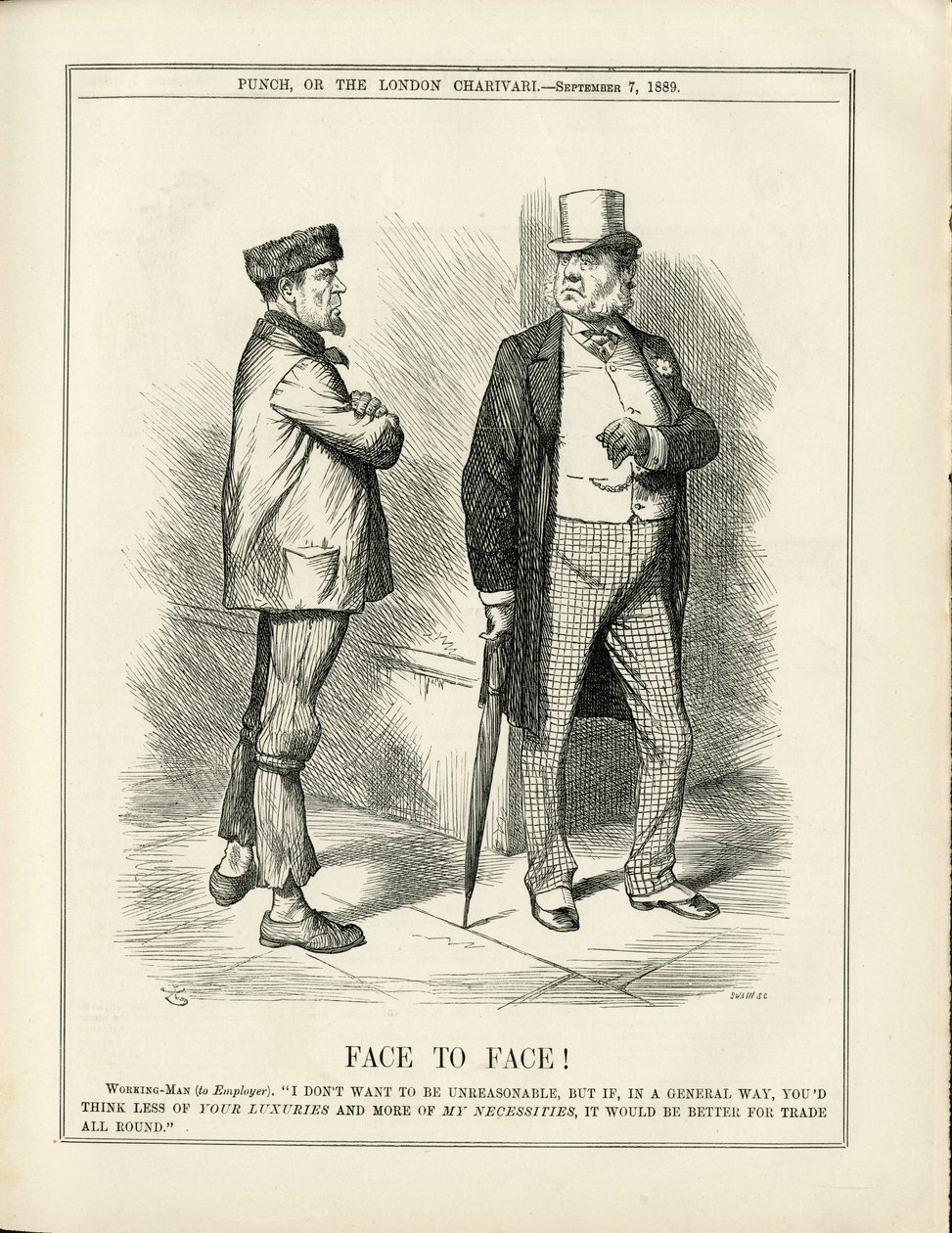 Ilustracja Johna Tenniela (1820-1914) w Punch autorstwa John Tenniel