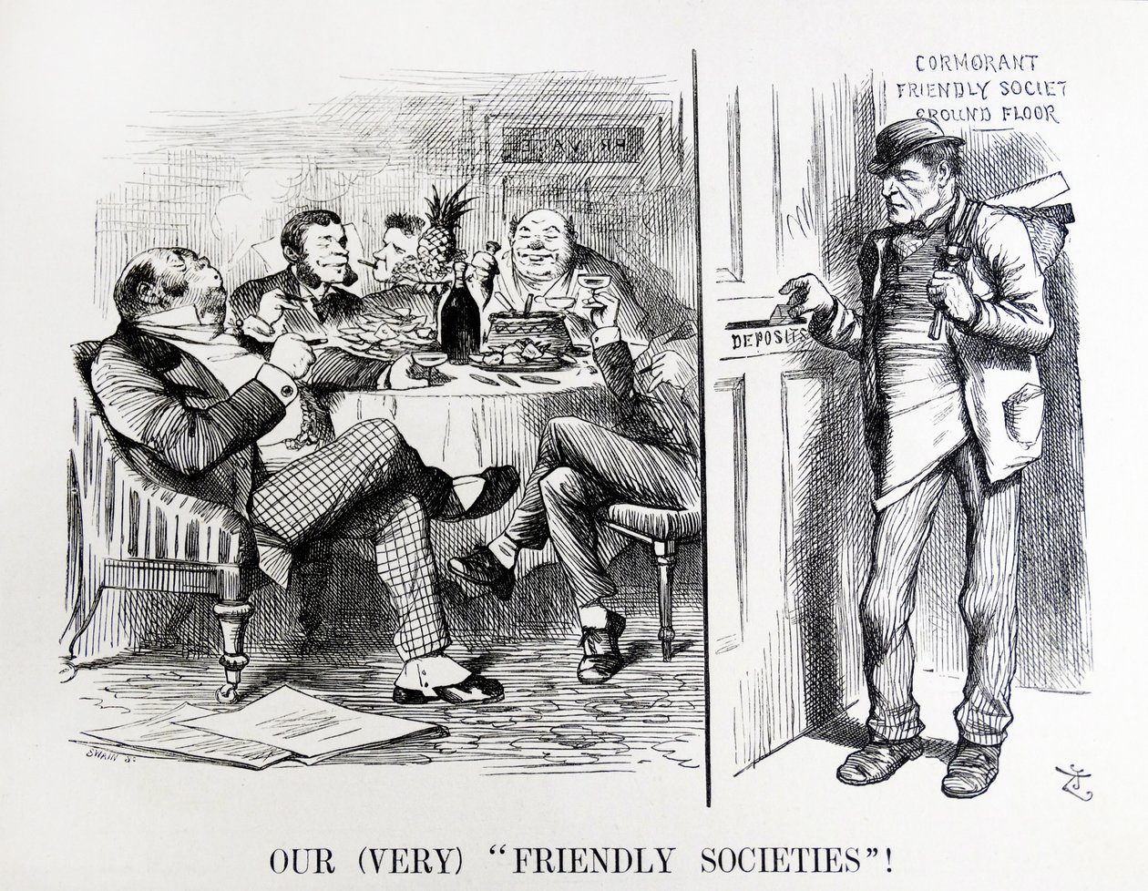 Karykatura Johna Tenniela zatytułowana „Zapytanie sekretarza generalnego” autorstwa John Tenniel