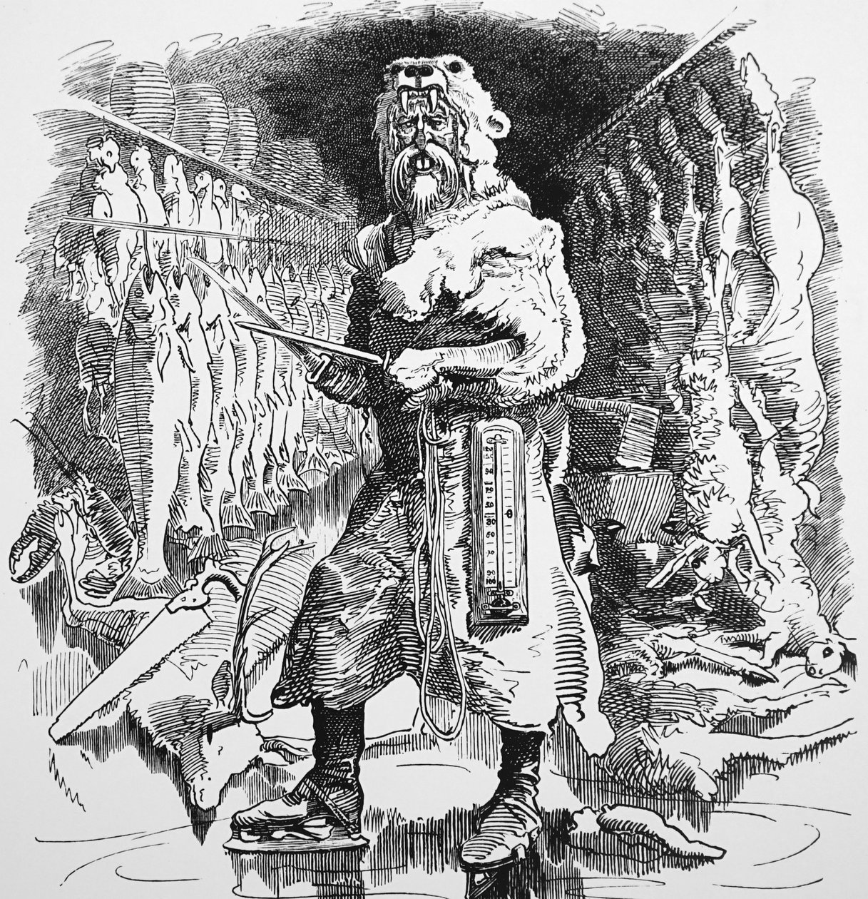 Pogląd pana Puncha na przyszłe znaczenie chłodnictwa autorstwa John Tenniel