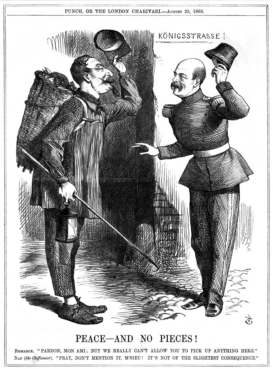 Pokój - i bez kawałków!, 1866 autorstwa John Tenniel