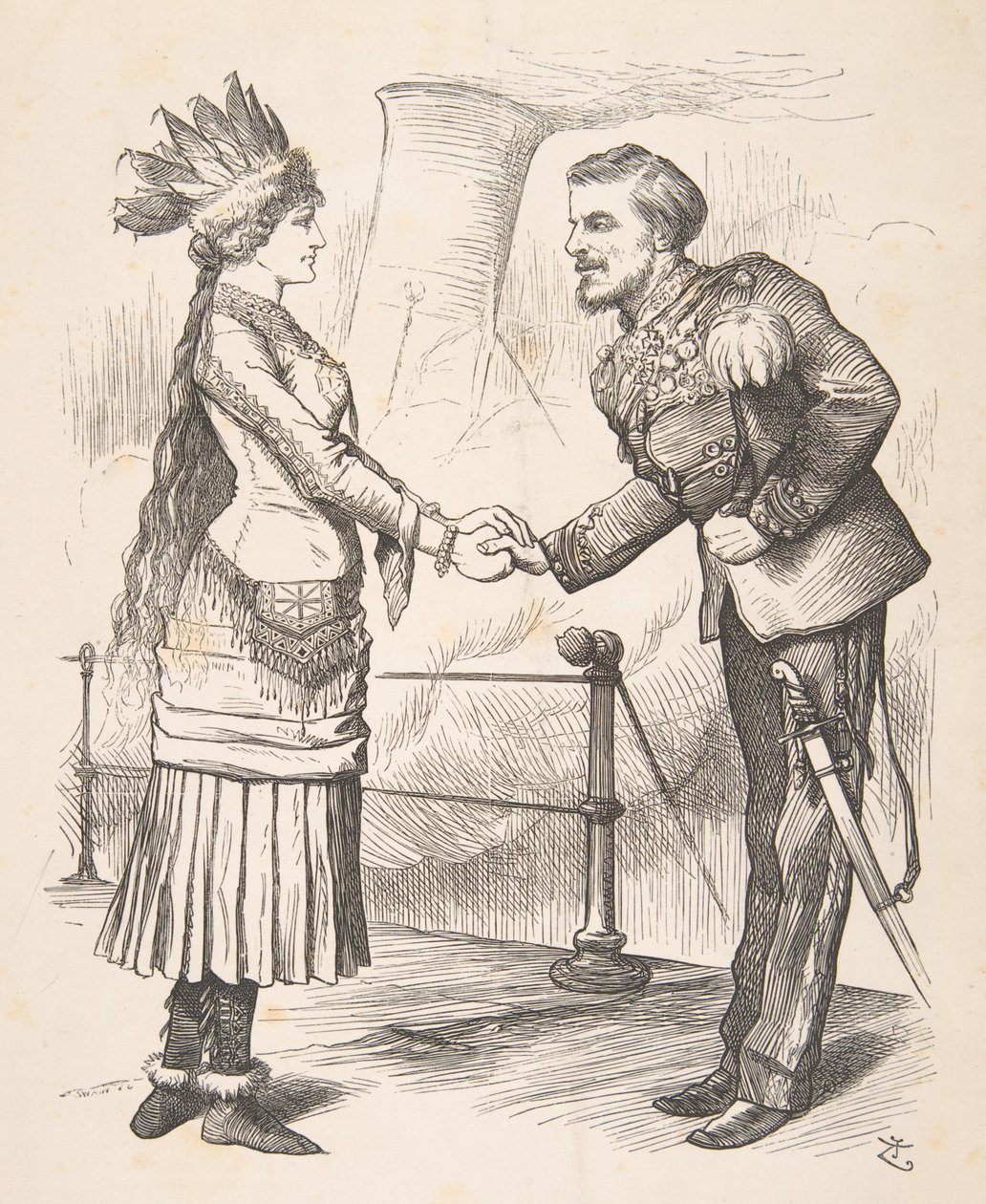 The Best of Friends Must Part Punch, 28 września 1878, 1878. autorstwa John Tenniel