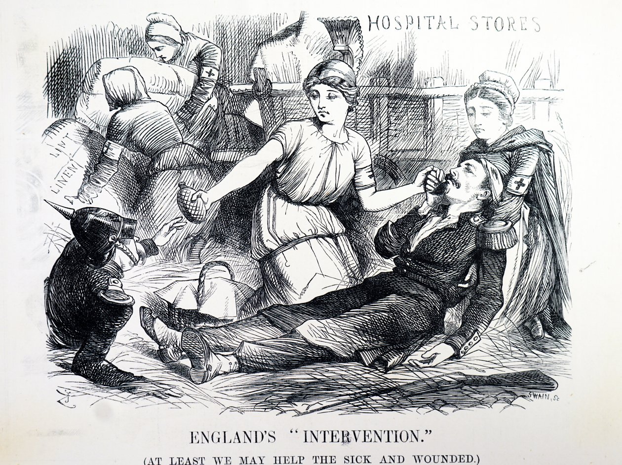 Wojna francusko-pruska. autorstwa John Tenniel
