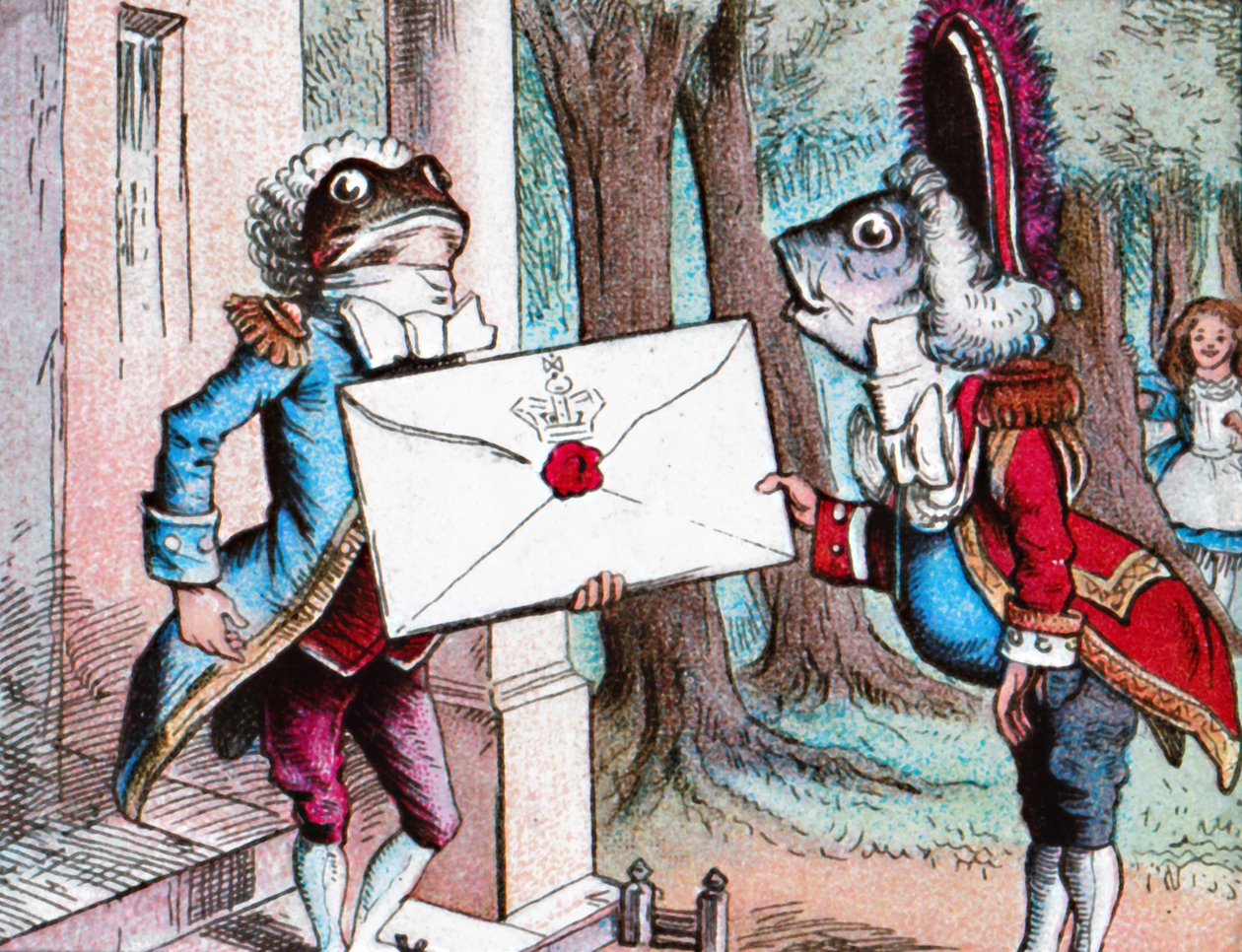 Żabi Piechur dostarcza zaproszenie, ok. 1910 r. autorstwa John Tenniel
