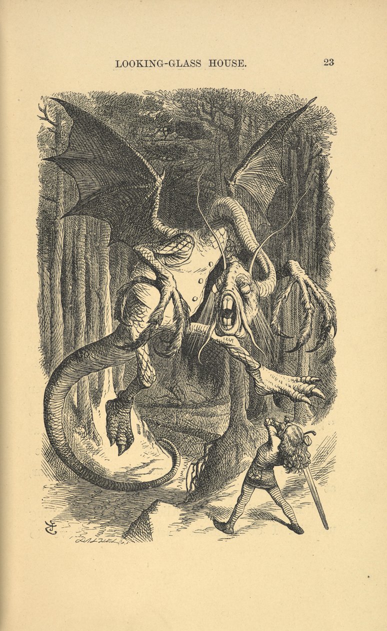 Jabberwocky. autorstwa John Tenniel