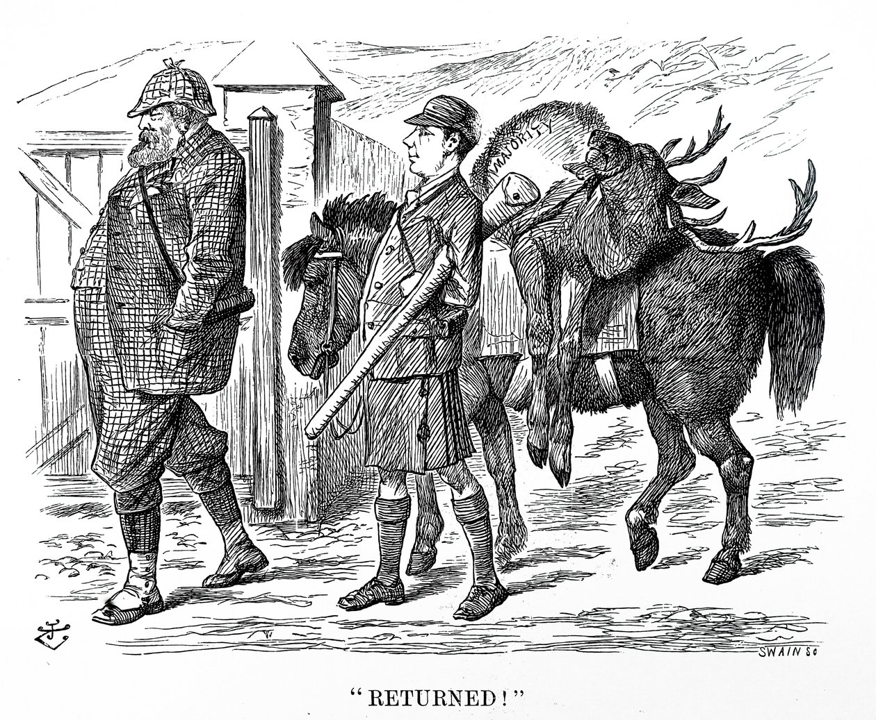 Wybory Khaki autorstwa John Tenniel