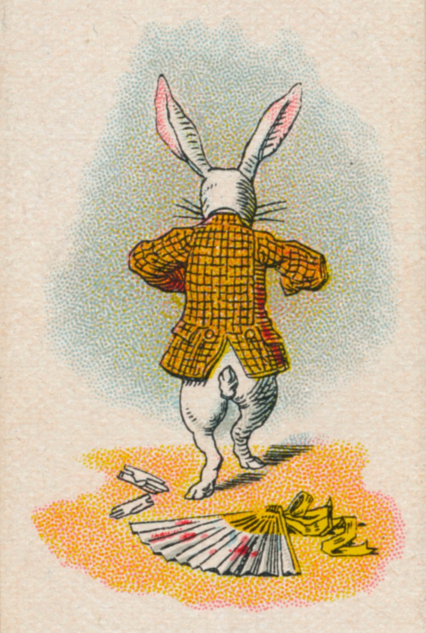 Uciekający królik, 1930 autorstwa John Tenniel