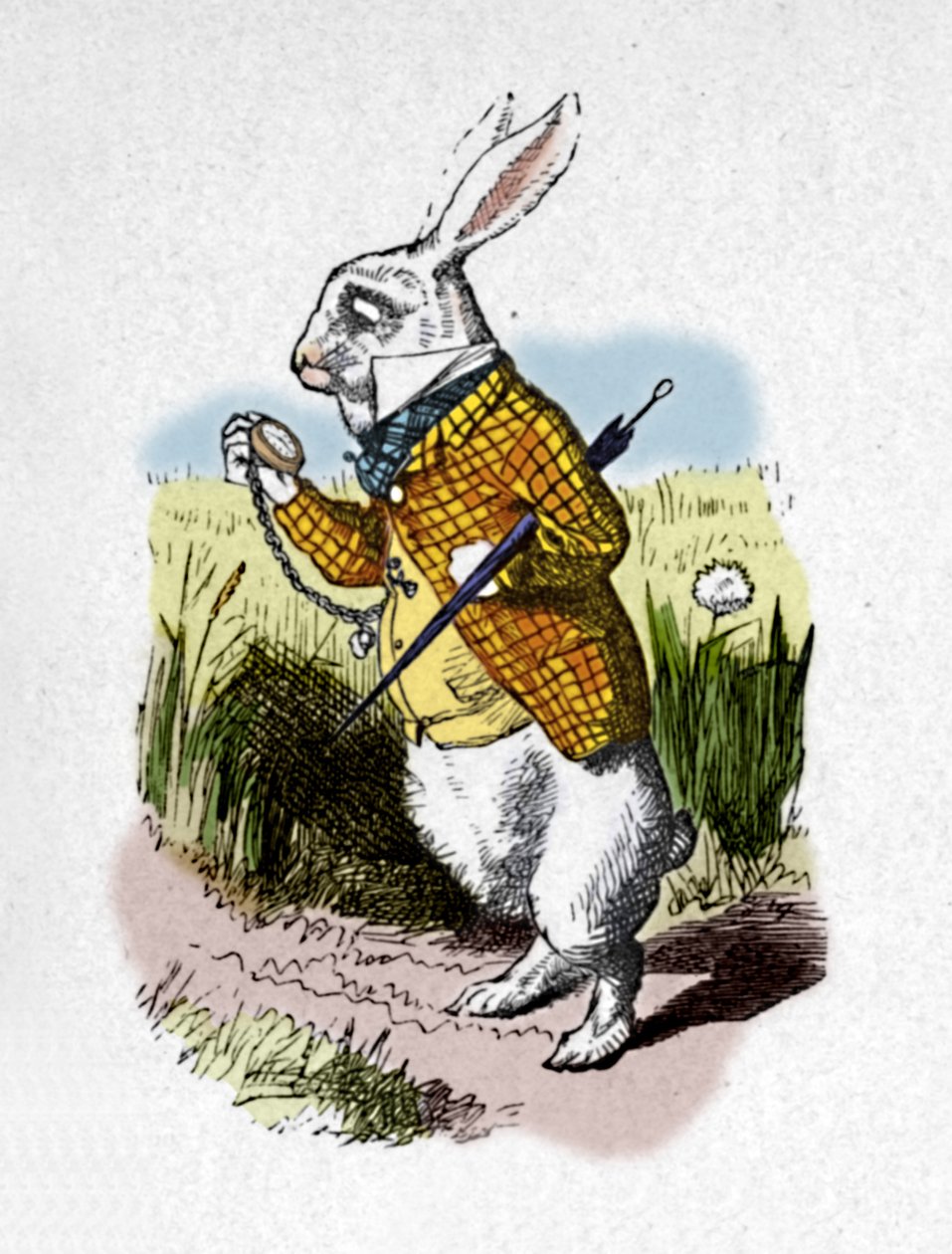 Biały Królik z zegarkiem, 1889 autorstwa John Tenniel