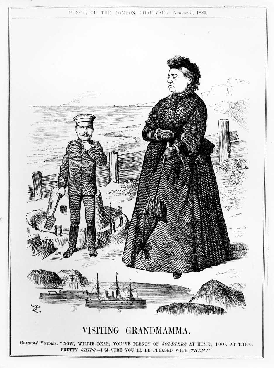 Odwiedziny u babci, ilustracja z "Puncha", opublikowana 3 sierpnia 1889 r. autorstwa John Tenniel