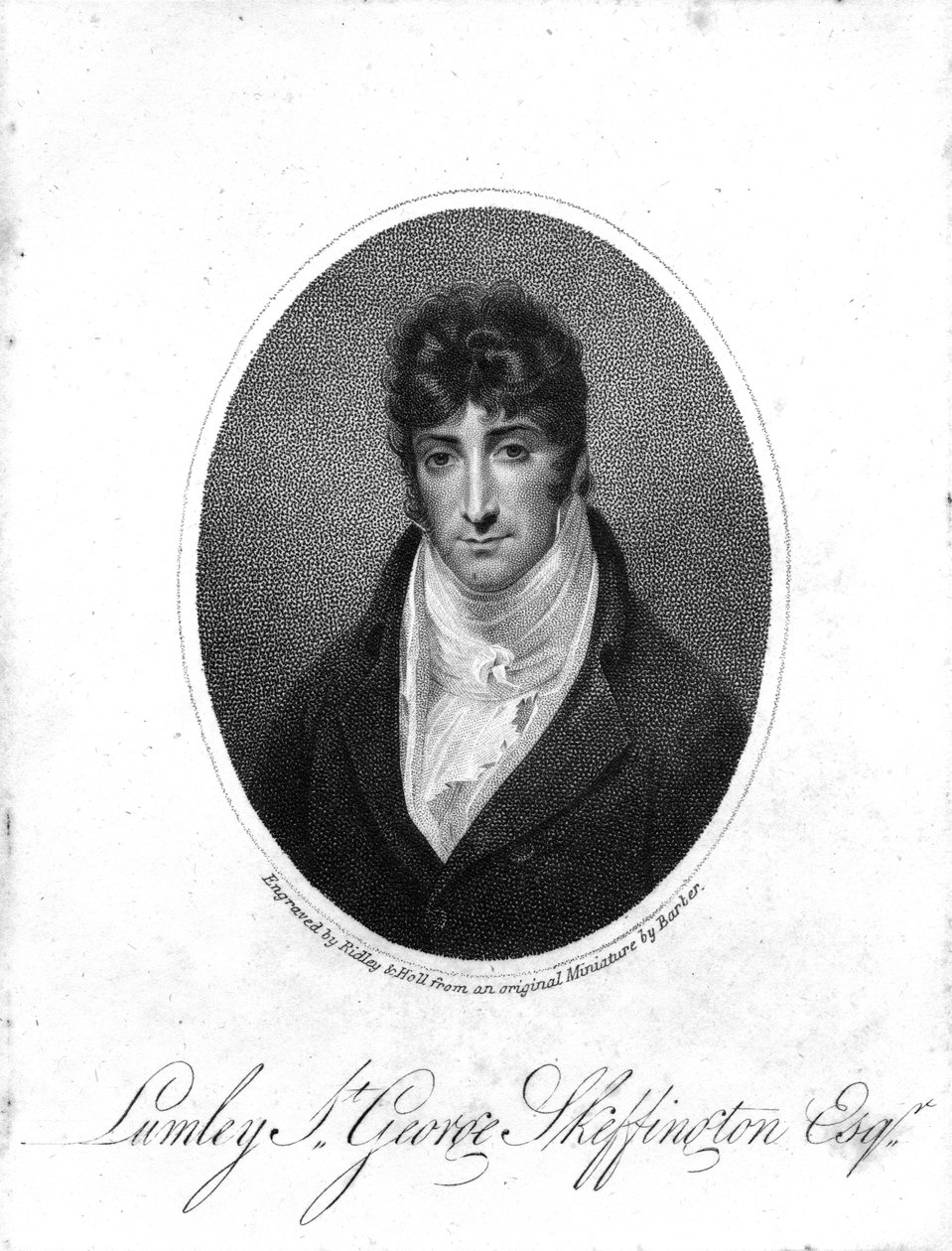 Sir Lumley St. George Skeffington, grawerowane przez Ridleya und Holla, 1806 autorstwa John Thomas Barber Beaumont