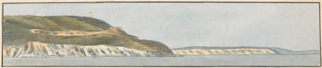 Dunmose, West by North (jeden z pięciu rysunków na jednym wierzchowcu) autorstwa John Thomas Serres