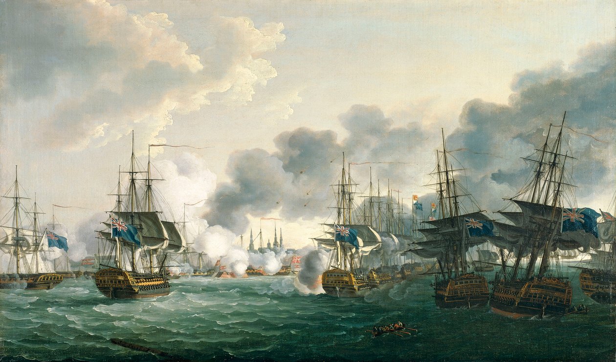 Bitwa pod Kopenhagą, 2 kwietnia 1801 r. autorstwa John Thomas Serres