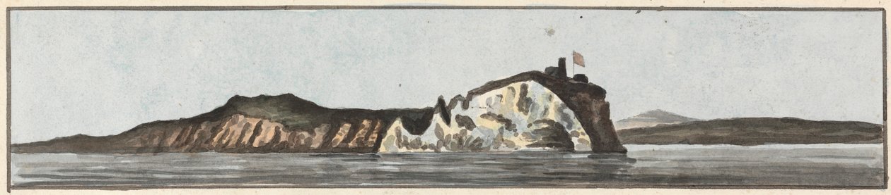 The Needles Bearing East (jeden z pięciu rysunków na jednym mocowaniu) autorstwa John Thomas Serres