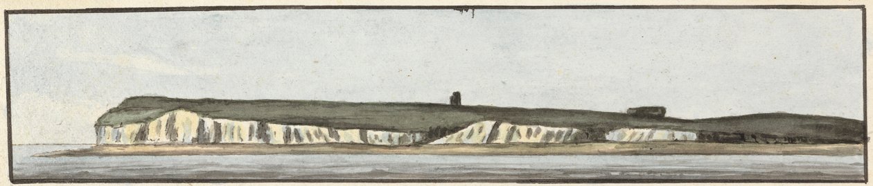 The North Foreland (jeden z trzech rysunków na jednym wierzchowcu) autorstwa John Thomas Serres