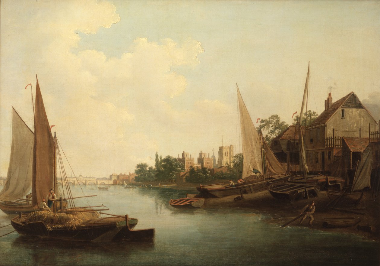 Tamiza w Lambeth, ok. 1810 (olej na płótnie) autorstwa John Thomas Serres