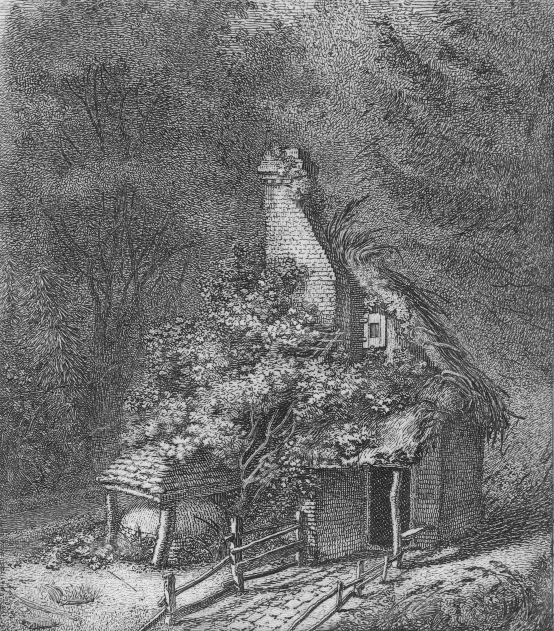 W Clandon, Surrey, 1797 autorstwa John Thomas Smith