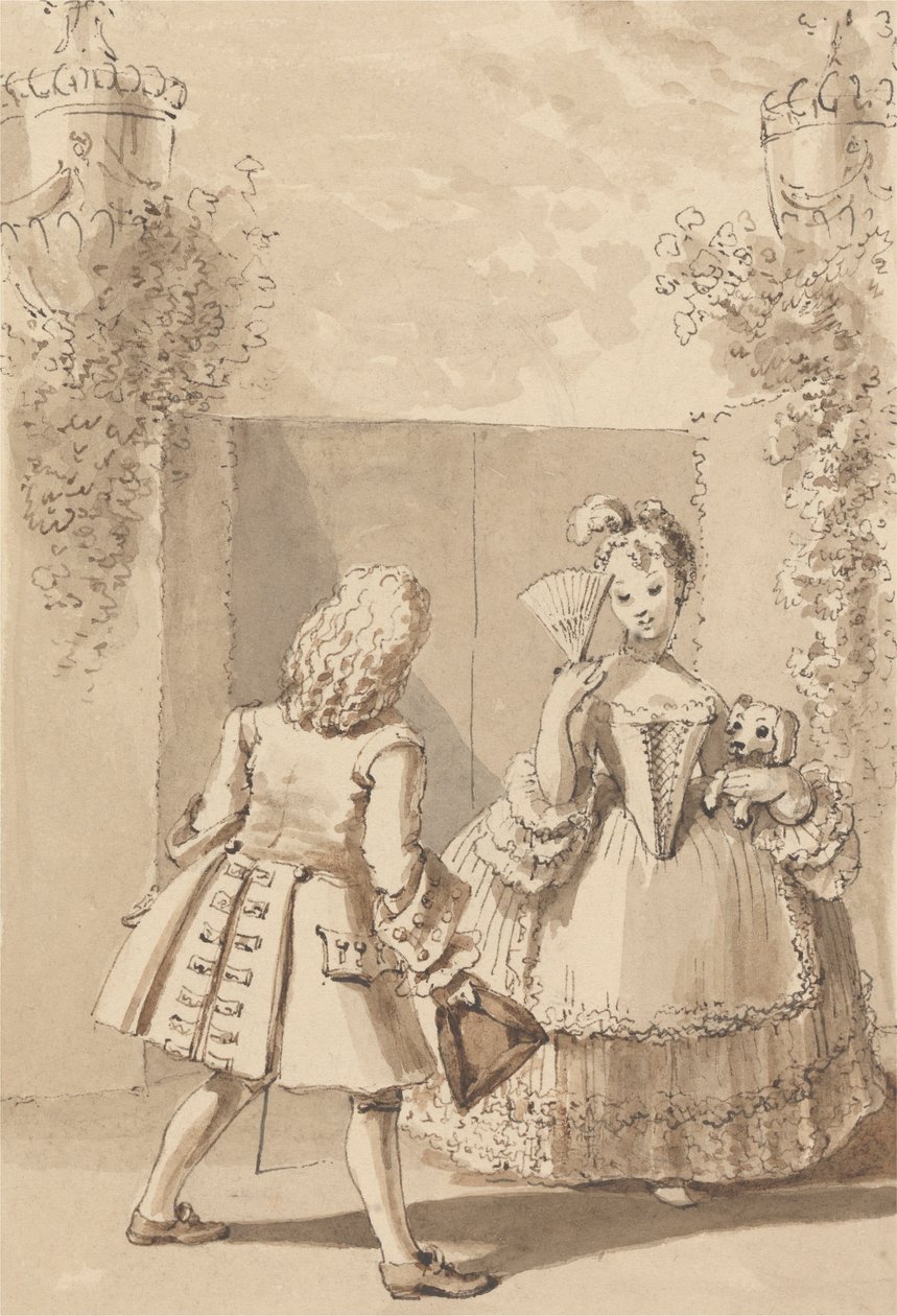 Hogarth Munakuyninta willaspa señorita Thornhill Polishman autorstwa John Thomas Smith