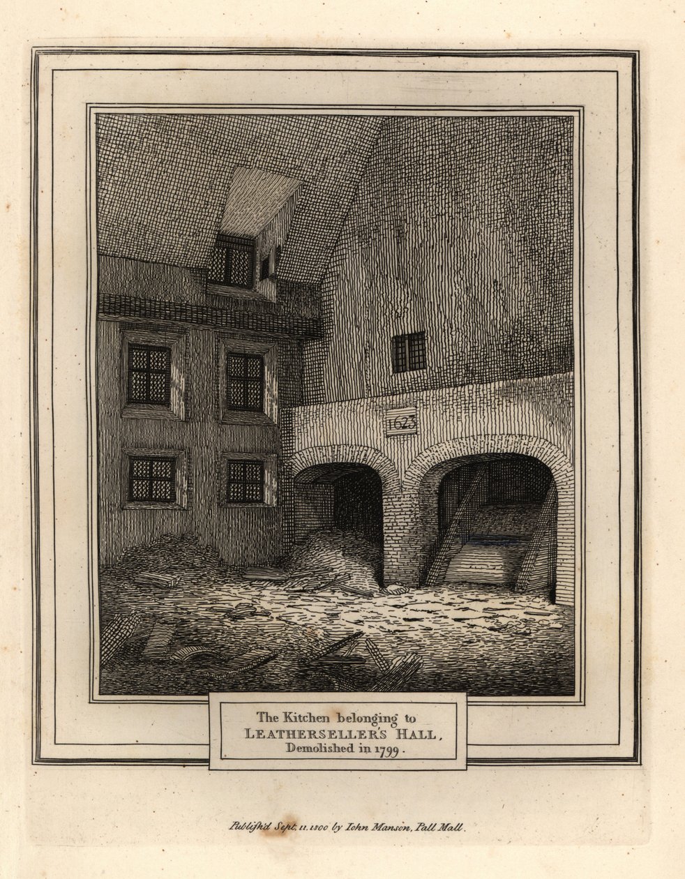Kuchnia Hallsellers’ Hall, Londyn autorstwa John Thomas Smith