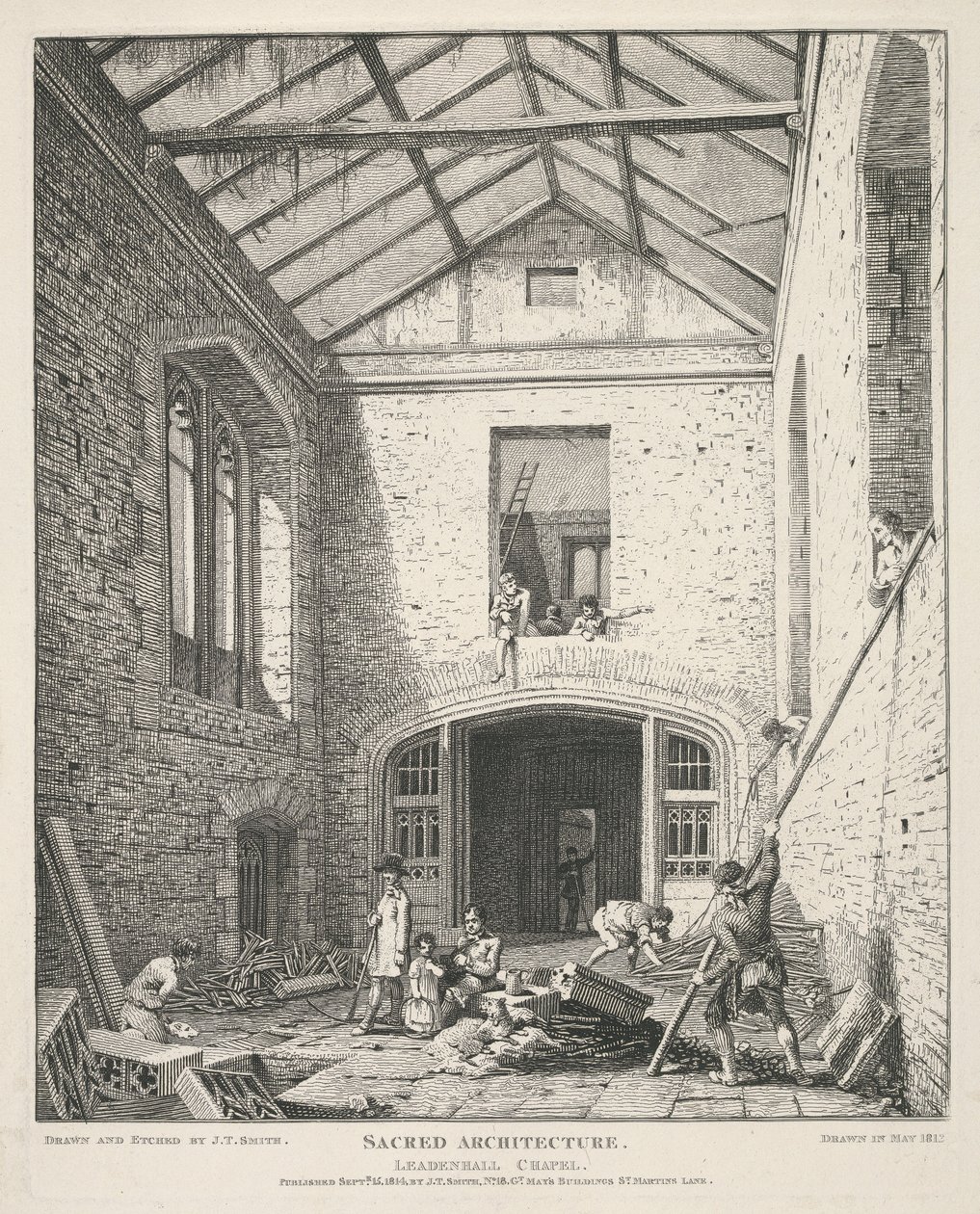 Kaplica Leadenhall autorstwa John Thomas Smith