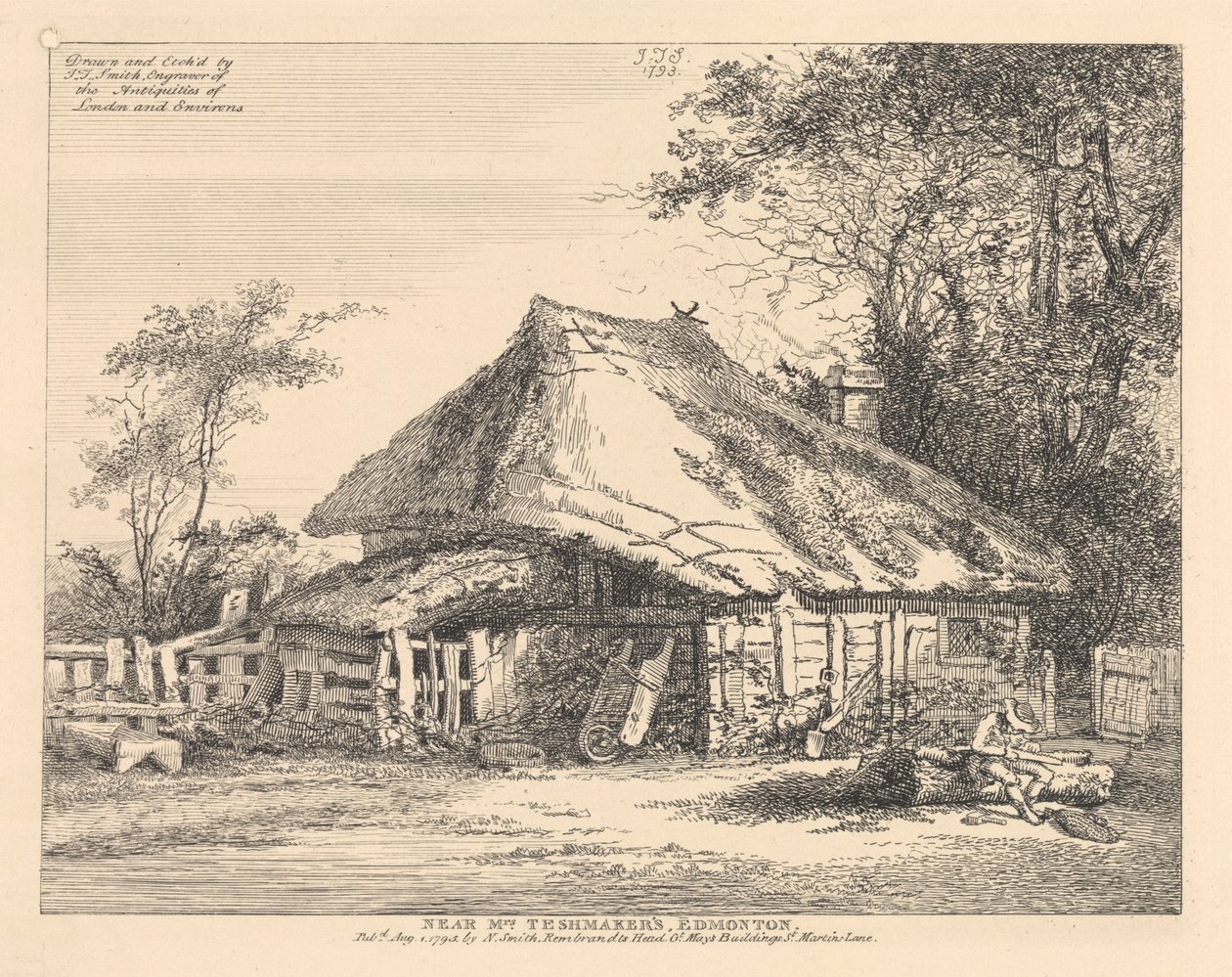 W pobliżu Edmonton pana Teshmakera, Outer Suburb – North autorstwa John Thomas Smith