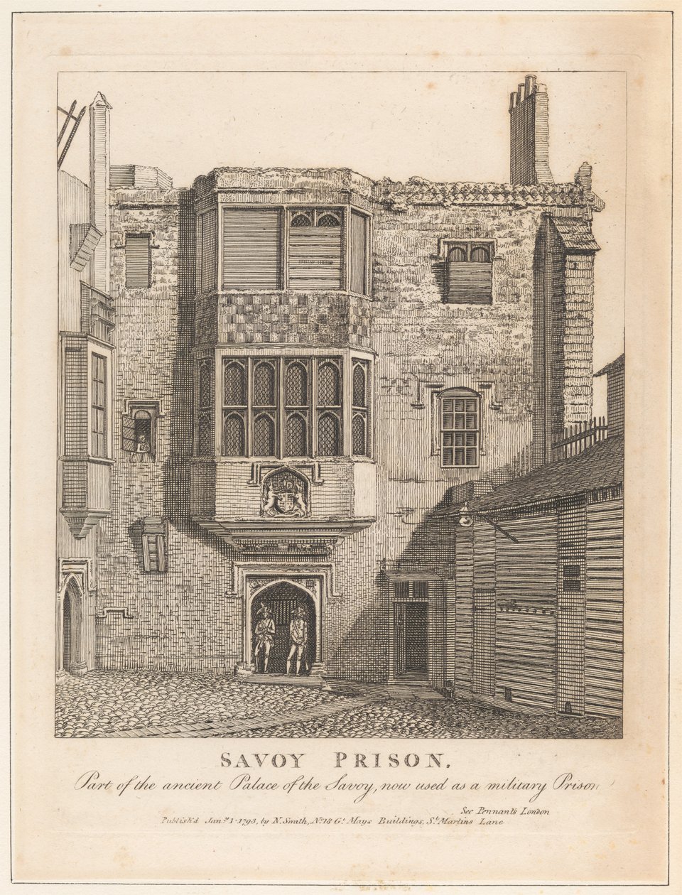 Więzienie Savoy autorstwa John Thomas Smith