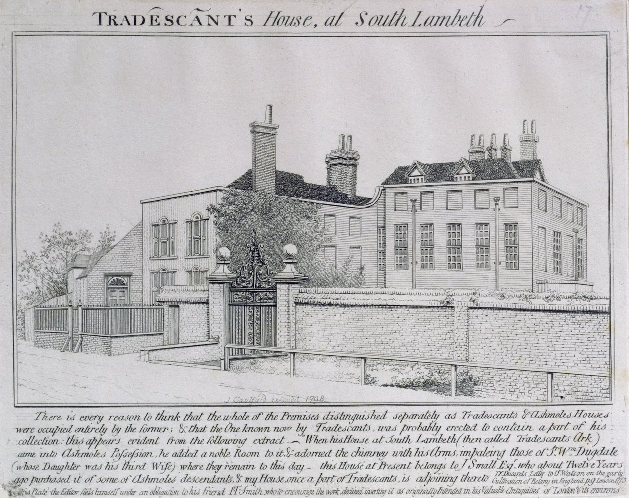 Widok Domu Wieży, Lambeth, 1798 autorstwa John Thomas Smith
