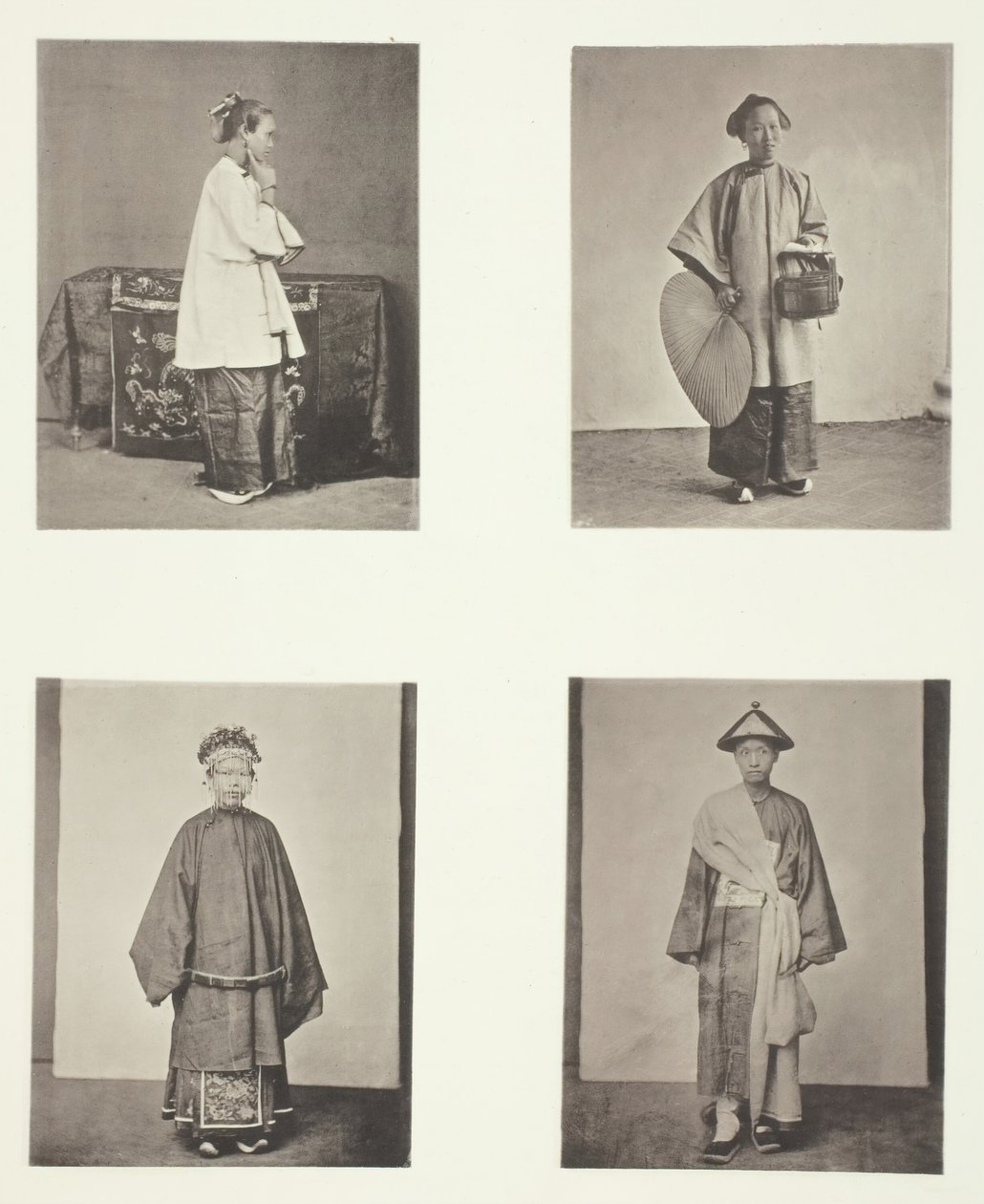Dama z kantonu, pokojówka pani, panna młoda i pan młody, ok. godz. 1868. autorstwa John Thomson