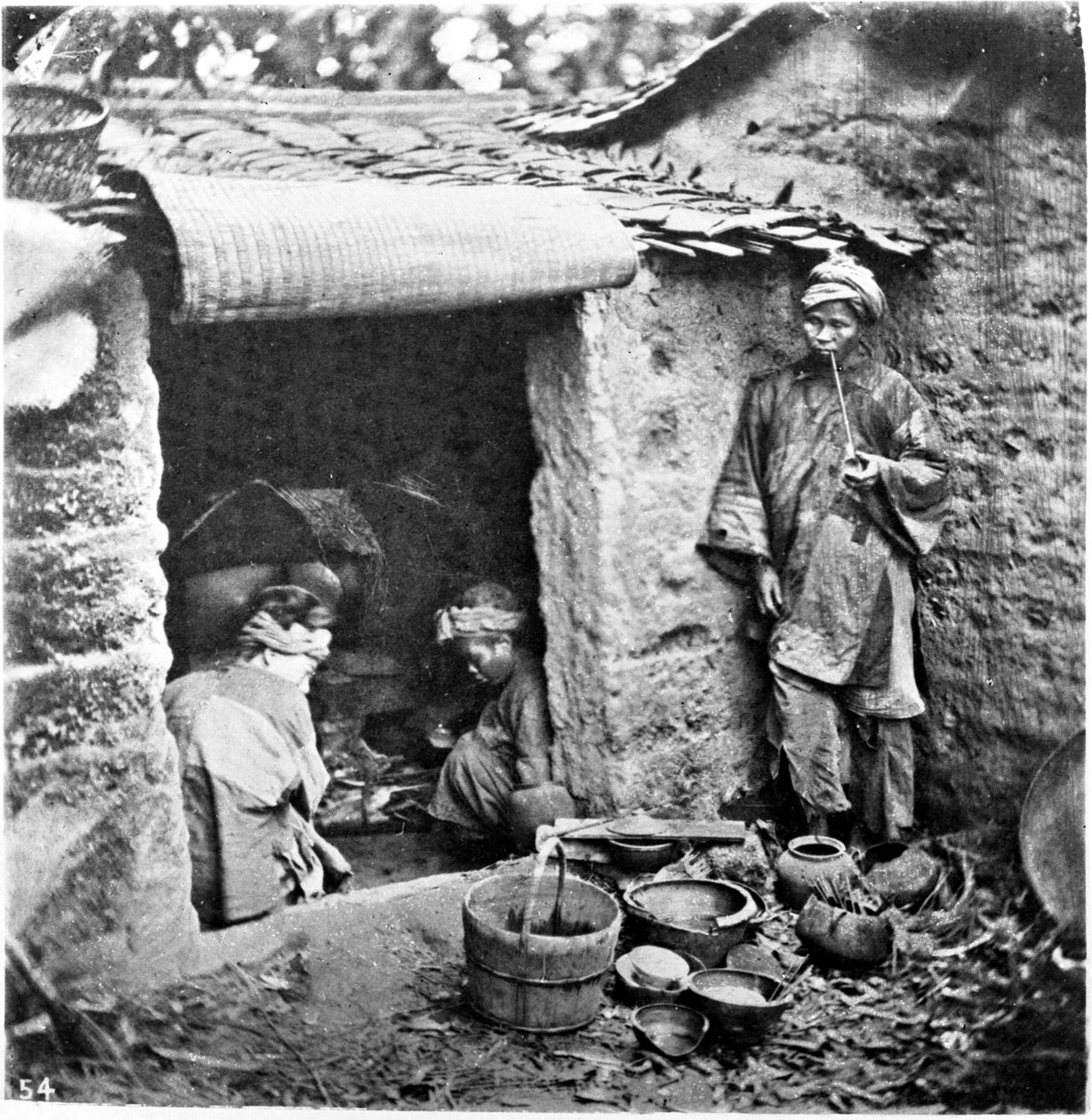 Chiny, prosta rodzina, ok. 1870 (zdjęcie) autorstwa John Thomson