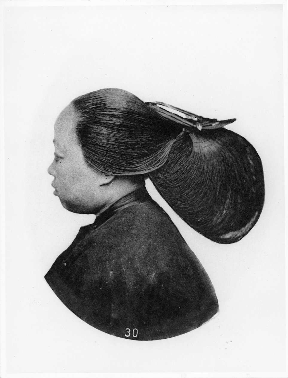 Fryzura kobiety z Ningpo, ok. 1867-72 autorstwa John Thomson