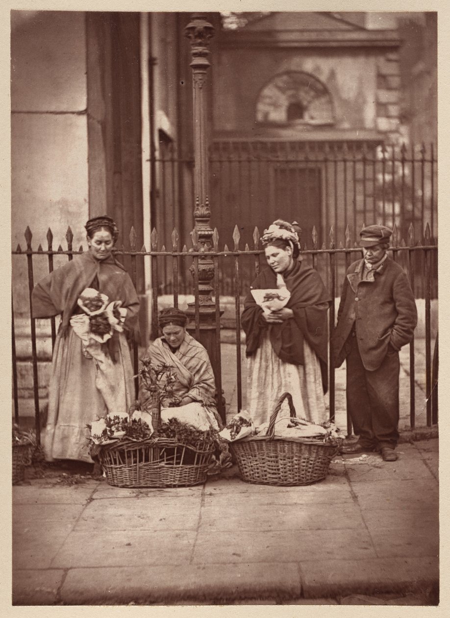 Covent Garden Flower Kobiety autorstwa John Thomson